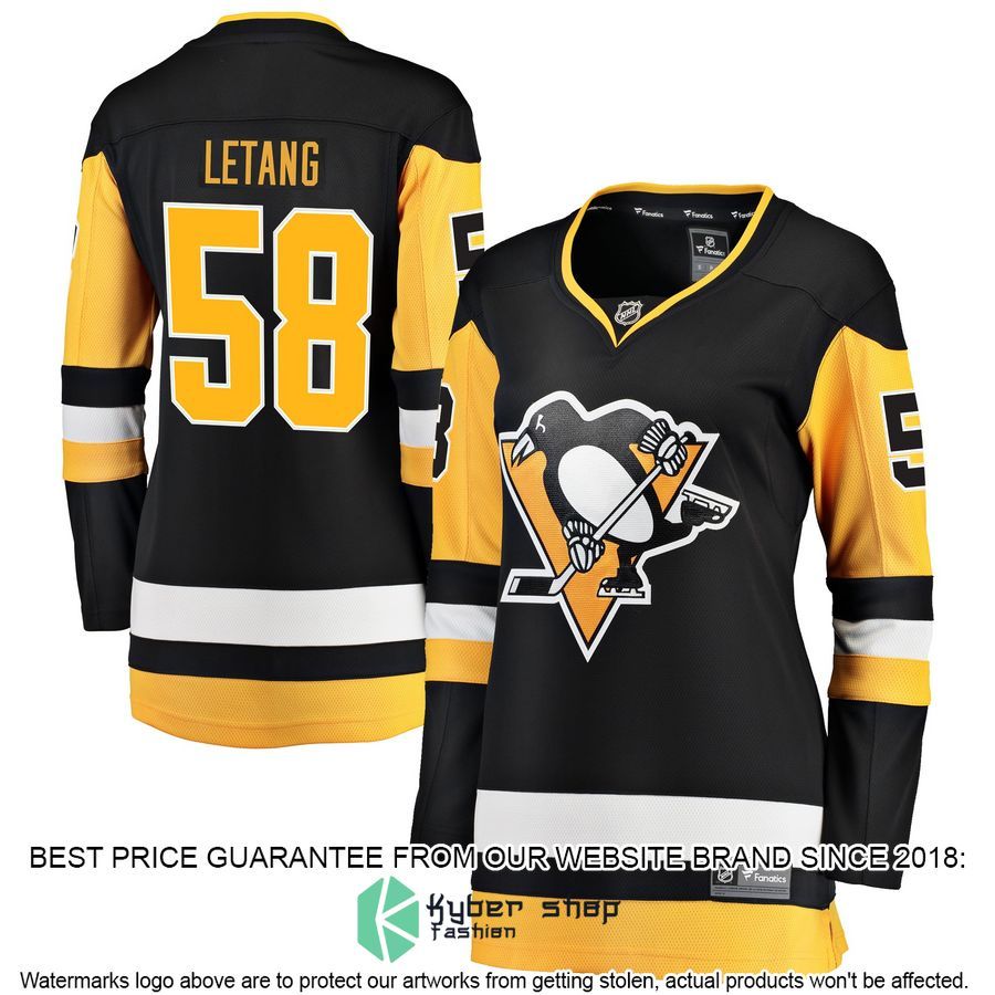 Kris Letang Pittsburgh Penguins Women's Home Black Hockey Jersey 4 Kris Letang Pittsburgh Penguins Women's Home Black Hockey Jersey word2