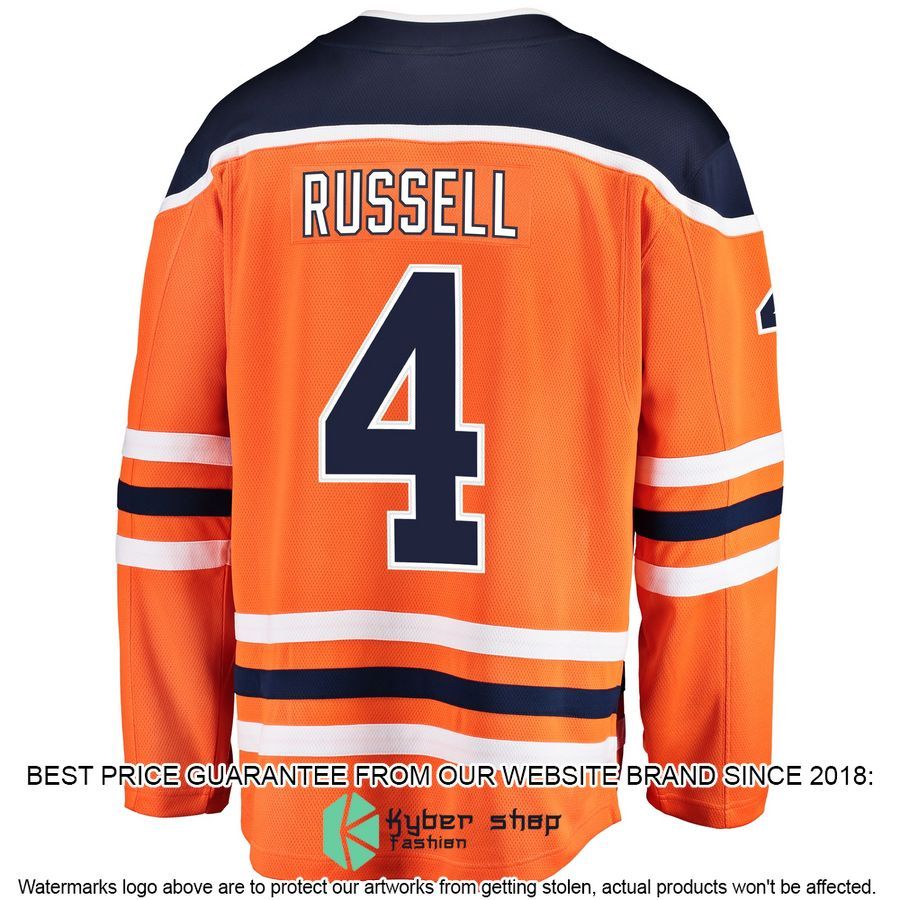 Kris Russell Edmonton Oilers Orange Hockey Jersey 3 Kris Russell Edmonton Oilers Orange Hockey Jersey word1