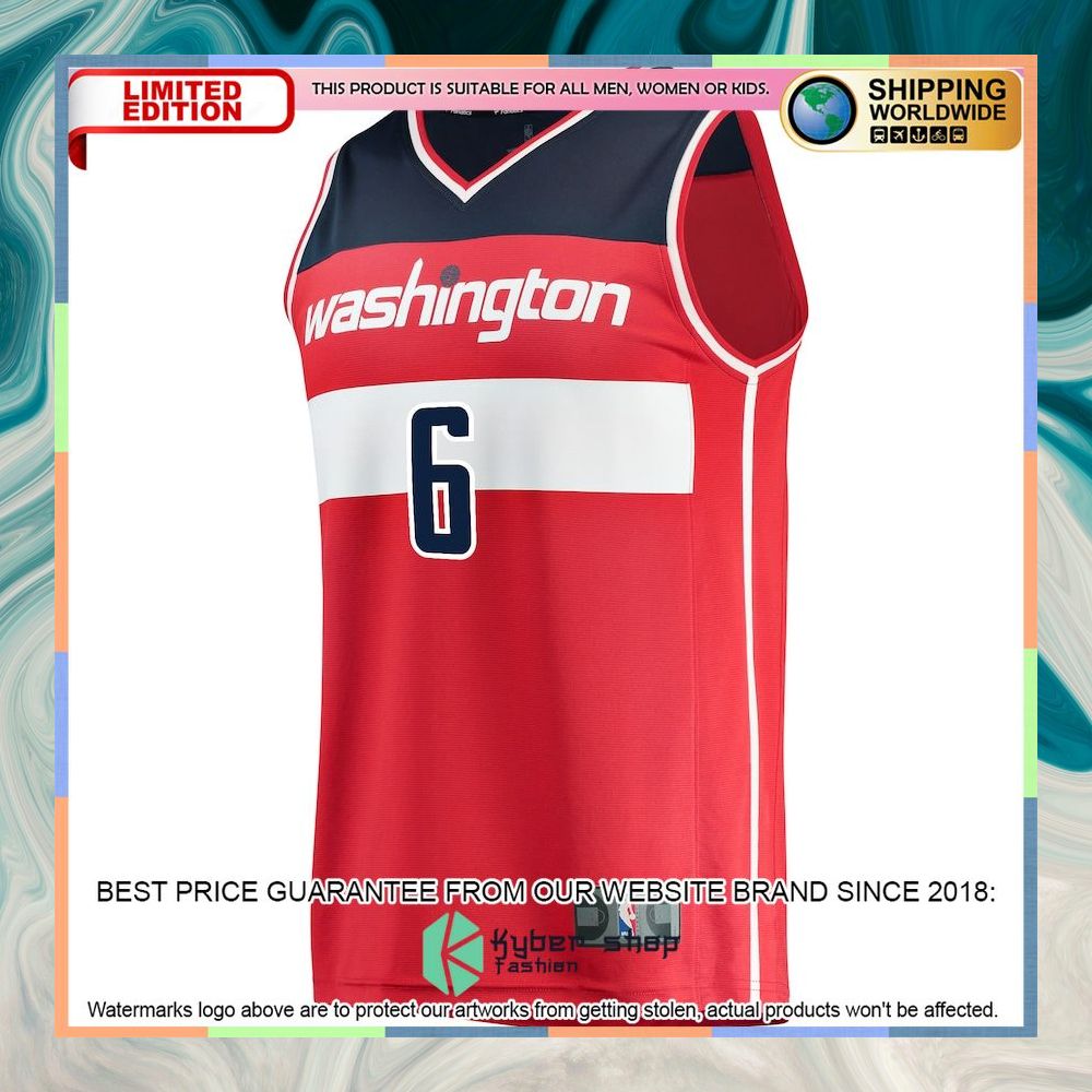Kristaps Porzingis Washington Wizards 2022-23 Red Basketball Jersey 5 Kristaps Porzingis Washington Wizards 2022-23 Red Basketball Jersey word2