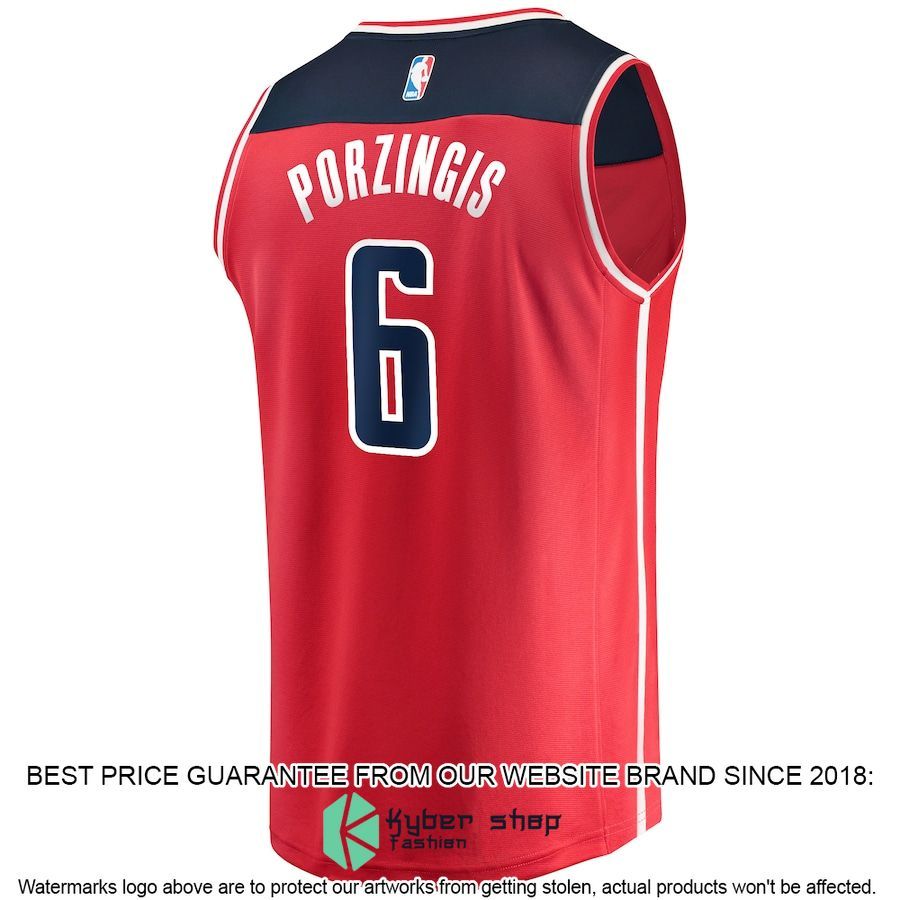 Kristaps Porzingis Washington Wizards 2022-23 Red Basketball Jersey 3 Kristaps Porzingis Washington Wizards 2022-23 Red Basketball Jersey word2