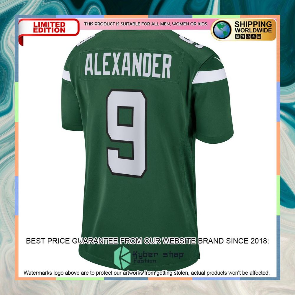 Kwon Alexander New York Jets Gotham Green Football Jersey 7 Kwon Alexander New York Jets Gotham Green Football Jersey word2