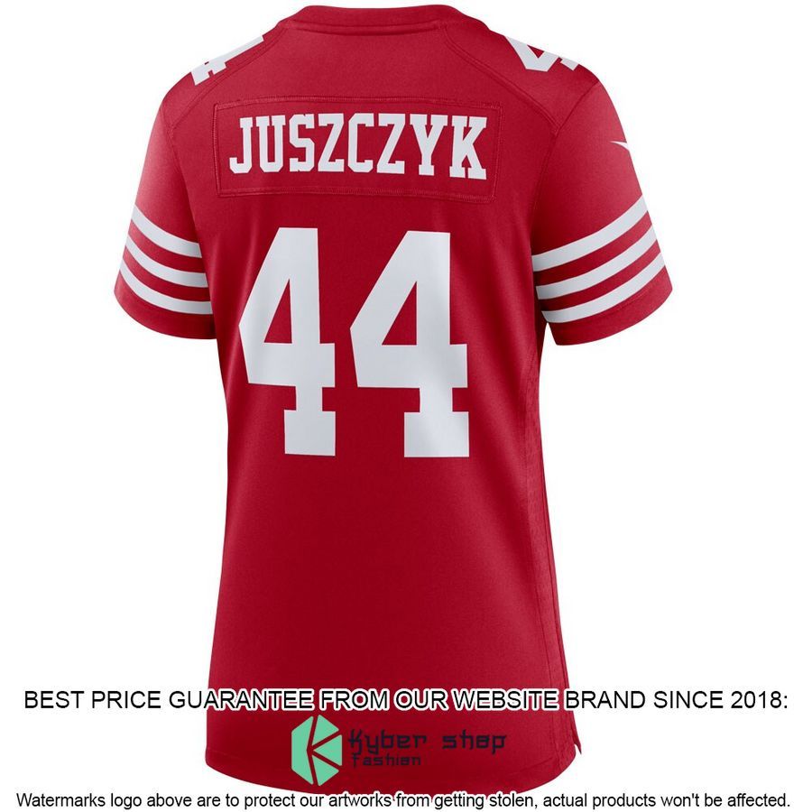 Kyle Juszczyk San Francisco 49ers Women's Scarlet Football Jersey 3 Kyle Juszczyk San Francisco 49ers Women's Scarlet Football Jersey word1