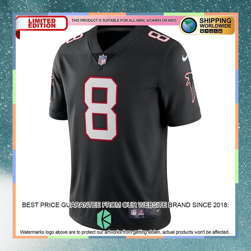 Kyle Pitts Atlanta Falcons Alternate Vapor Black Football Jersey 6 Kyle Pitts Atlanta Falcons Alternate Vapor Black Football Jersey word2