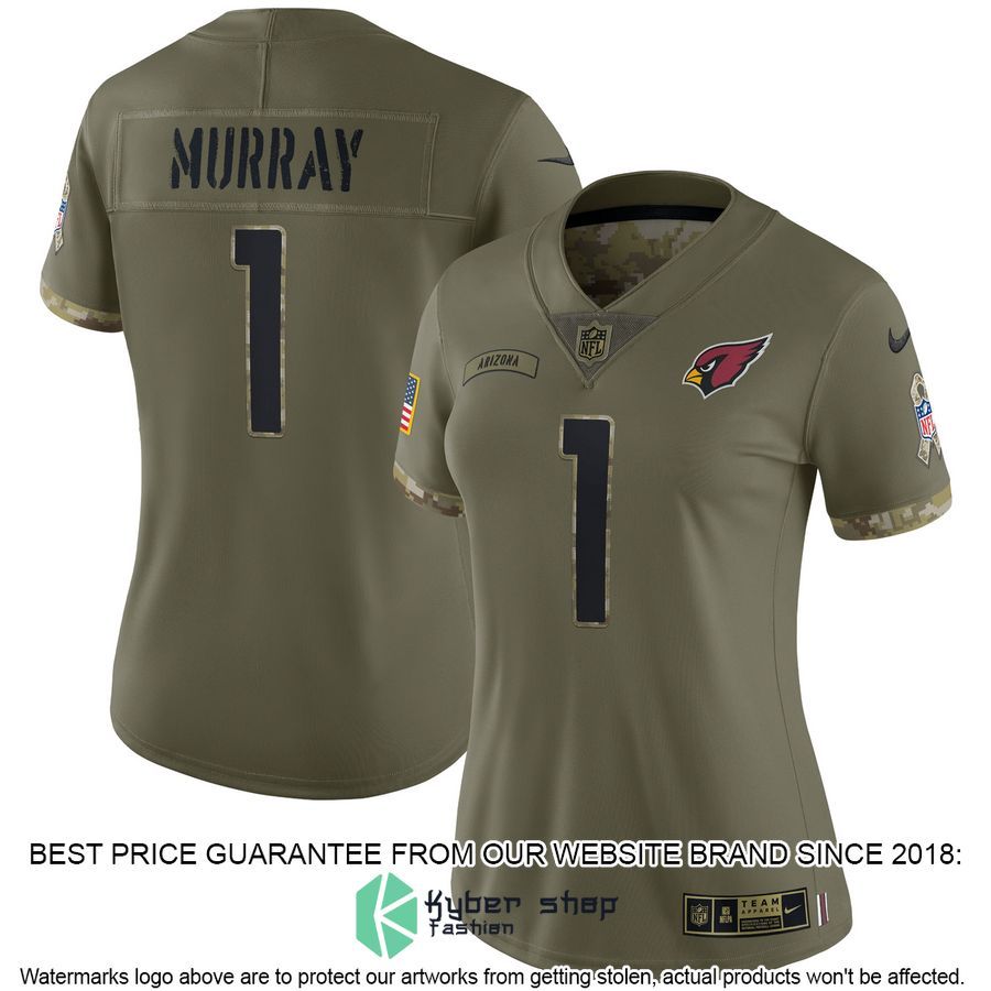 Kyler Murray Arizona Cardinals Women's 2022 Salute To Service Olive Football Jersey