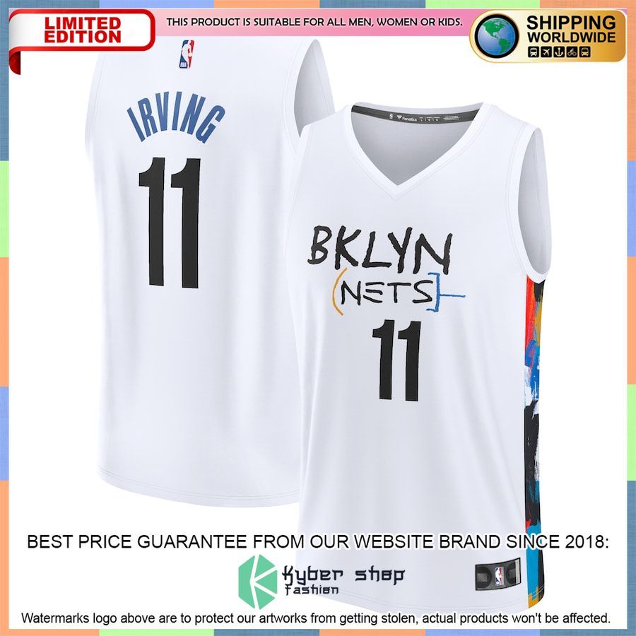 Kyrie Irving Brooklyn Nets 2022-23 White Basketball Jersey