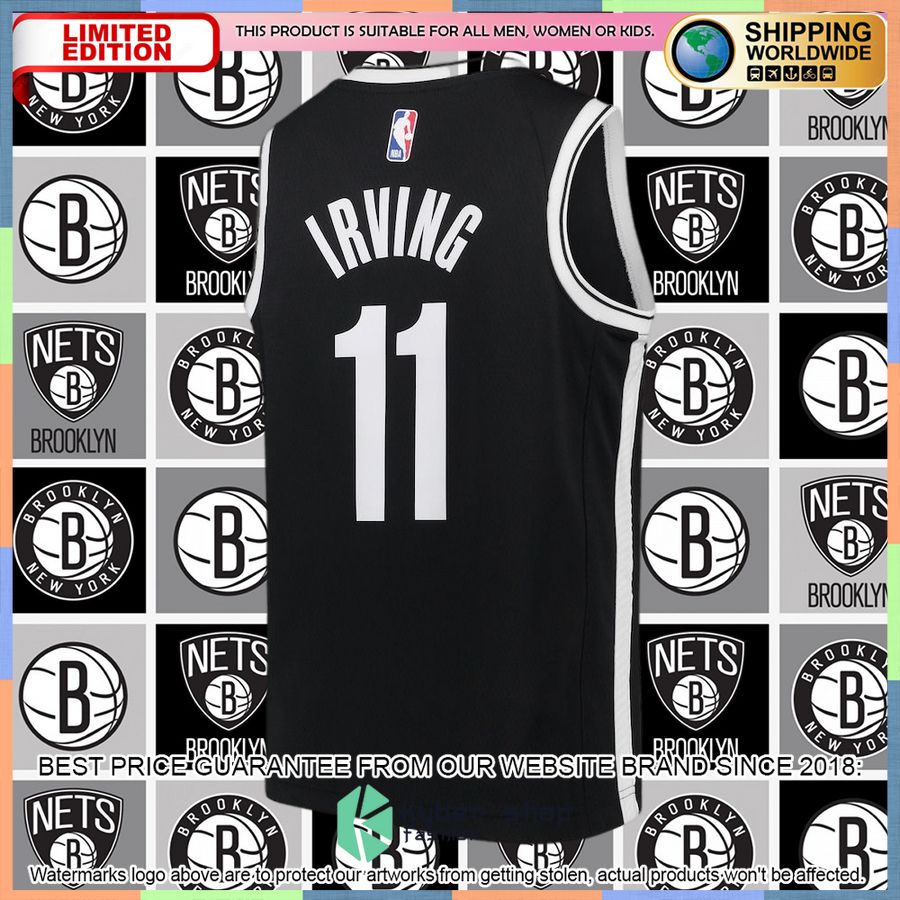Kyrie Irving Brooklyn Nets Nike Youth Black Basketball Jersey 6 Kyrie Irving Brooklyn Nets Nike Youth Black Basketball Jersey word2
