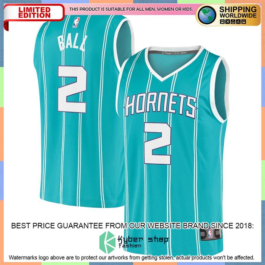 LaMelo Ball Charlotte Hornets 2020-21 Teal Basketball Jersey