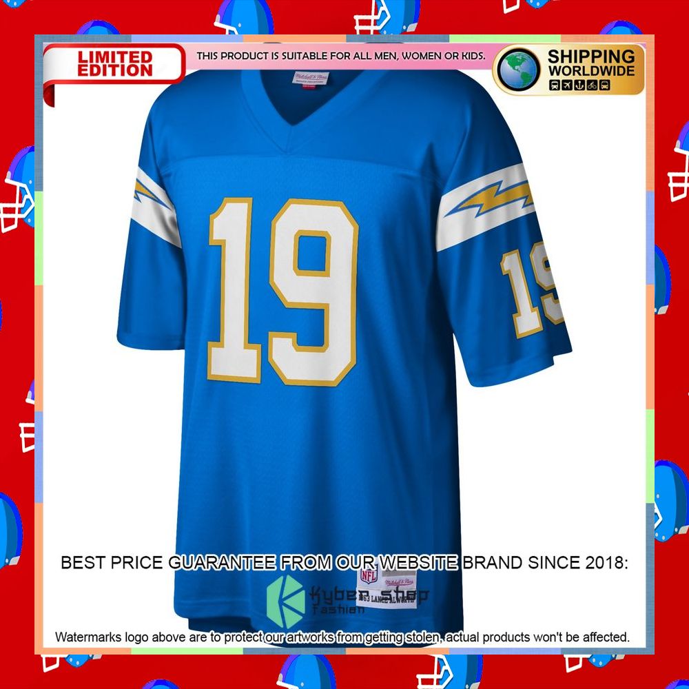 Lance Alworth Los Angeles Chargers Mitchell & Ness Legacy Replica Powder Blue Football Jersey 6 Lance Alworth Los Angeles Chargers Mitchell & Ness Legacy Replica Powder Blue Football Jersey word3