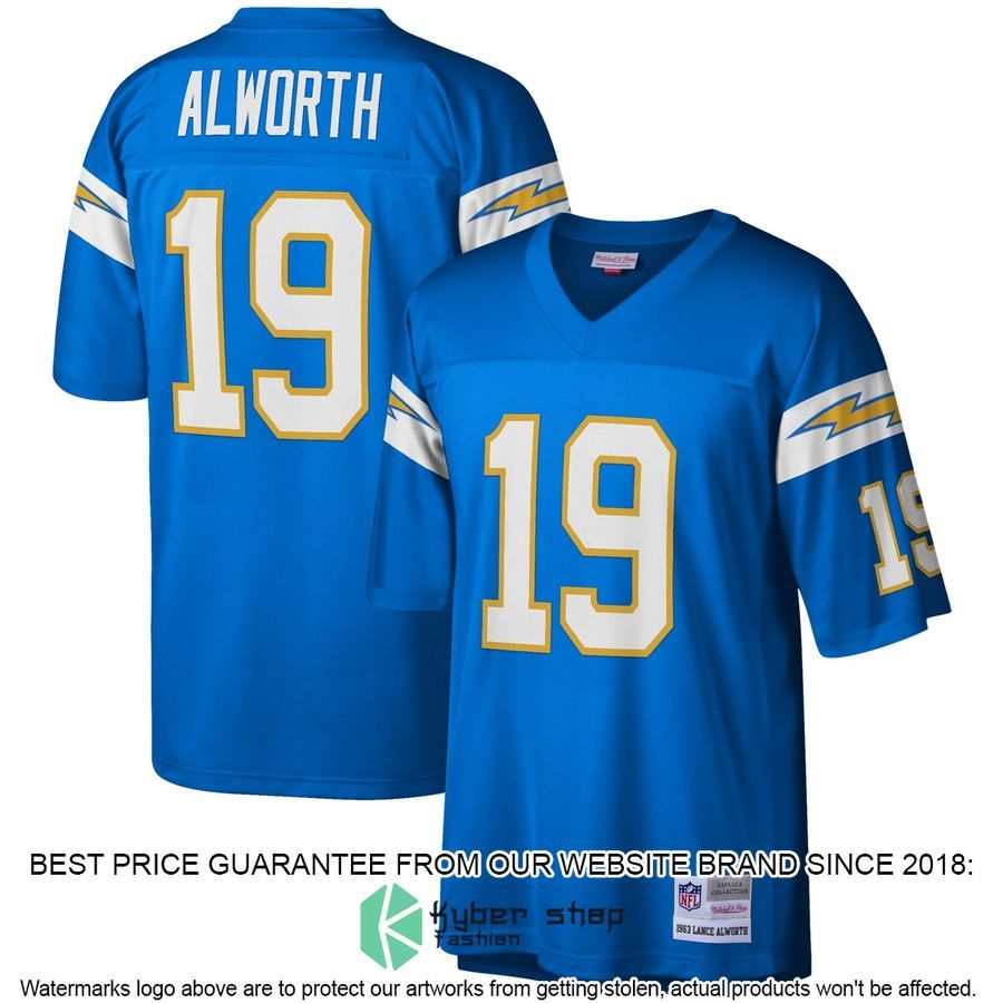 Lance Alworth Los Angeles Chargers Mitchell & Ness Legacy Replica Powder Blue Football Jersey 4 Lance Alworth Los Angeles Chargers Mitchell & Ness Legacy Replica Powder Blue Football Jersey word3