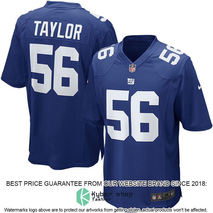 Lawrence Taylor New York Giants Retired Royal Blue Football Jersey