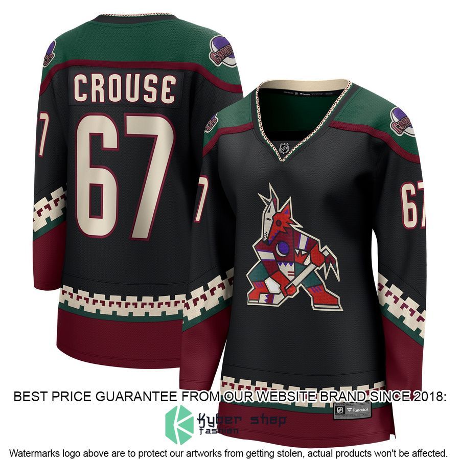 Lawson Crouse Arizona Coyotes Women's Black Hockey Jersey