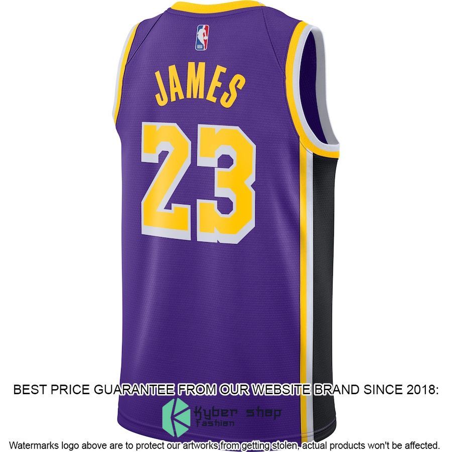 LeBron James Los Angeles Lakers Jordan Brand 2020-21 Purple Basketball Jersey 3 LeBron James Los Angeles Lakers Jordan Brand 2020-21 Purple Basketball Jersey word2