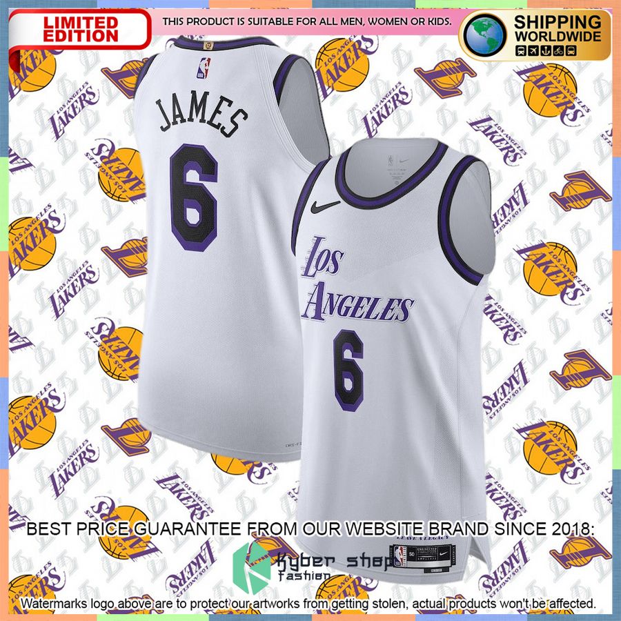 lebron james authentic lakers jersey