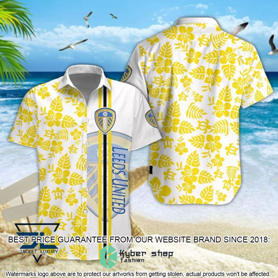 Leeds United F.C Flowers Hawaiian Shirt, Shorts