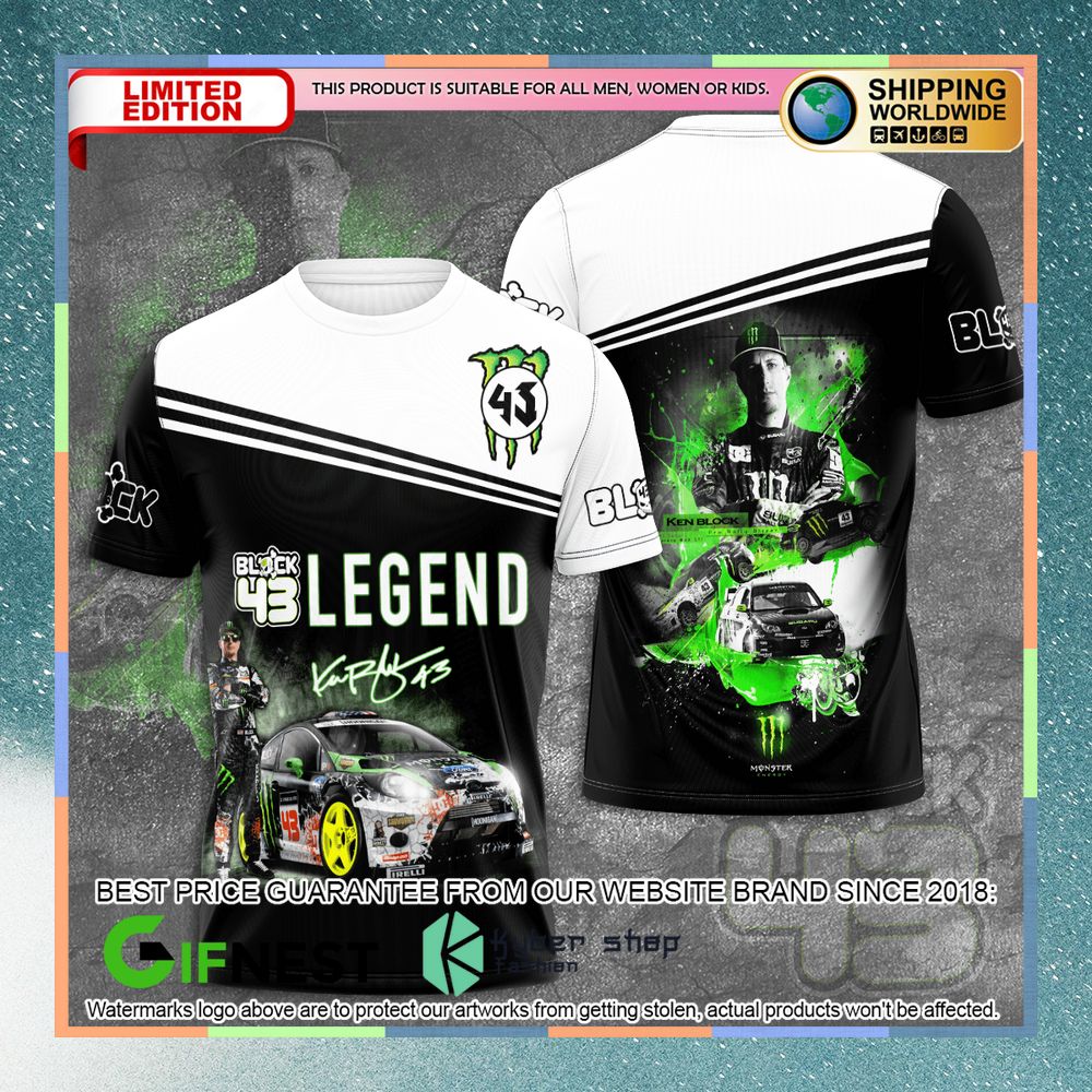 Legend Ken Block 43 Shirt, Hoodie 3 Legend Ken Block 43 Shirt, Hoodie word2