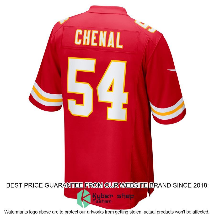 Leo Chenal Kansas City Chiefs Red Football Jersey 3 Leo Chenal Kansas City Chiefs Red Football Jersey word1