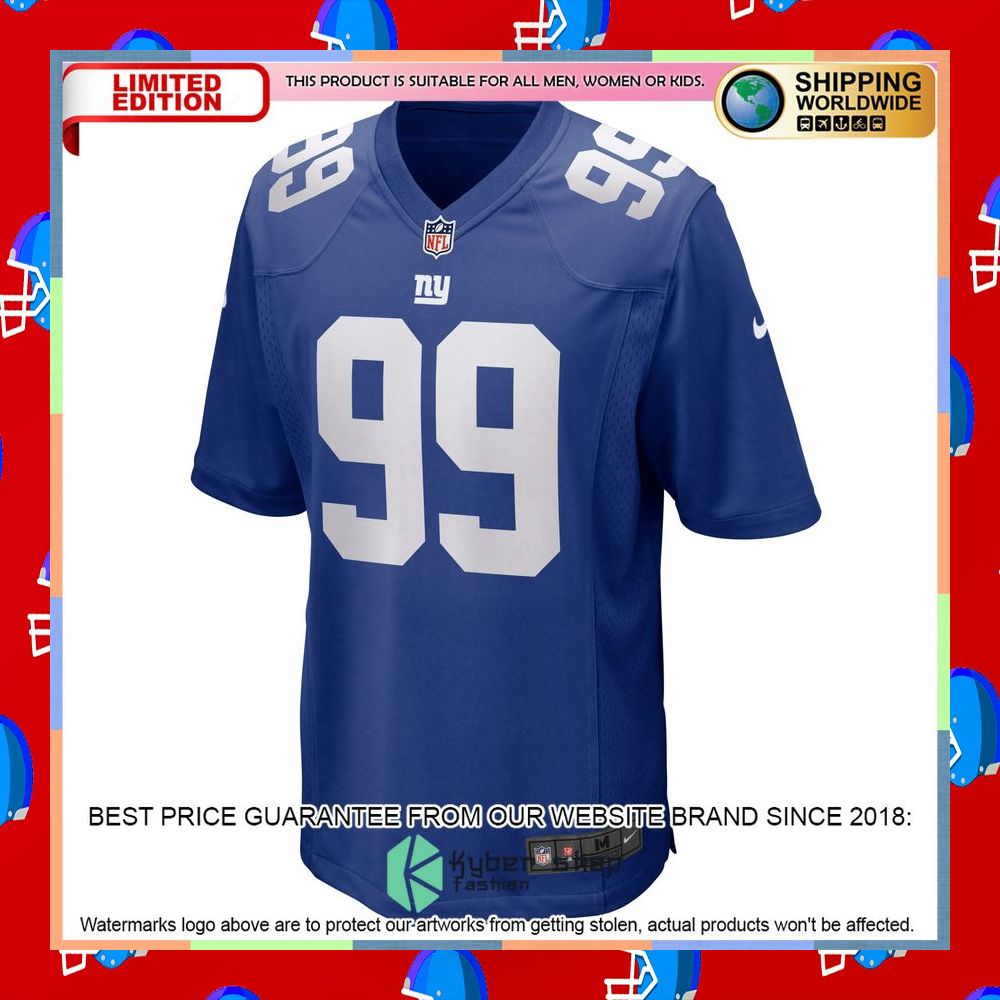 Leonard Williams New York Giants Royal Football Jersey 6 Leonard Williams New York Giants Royal Football Jersey word2