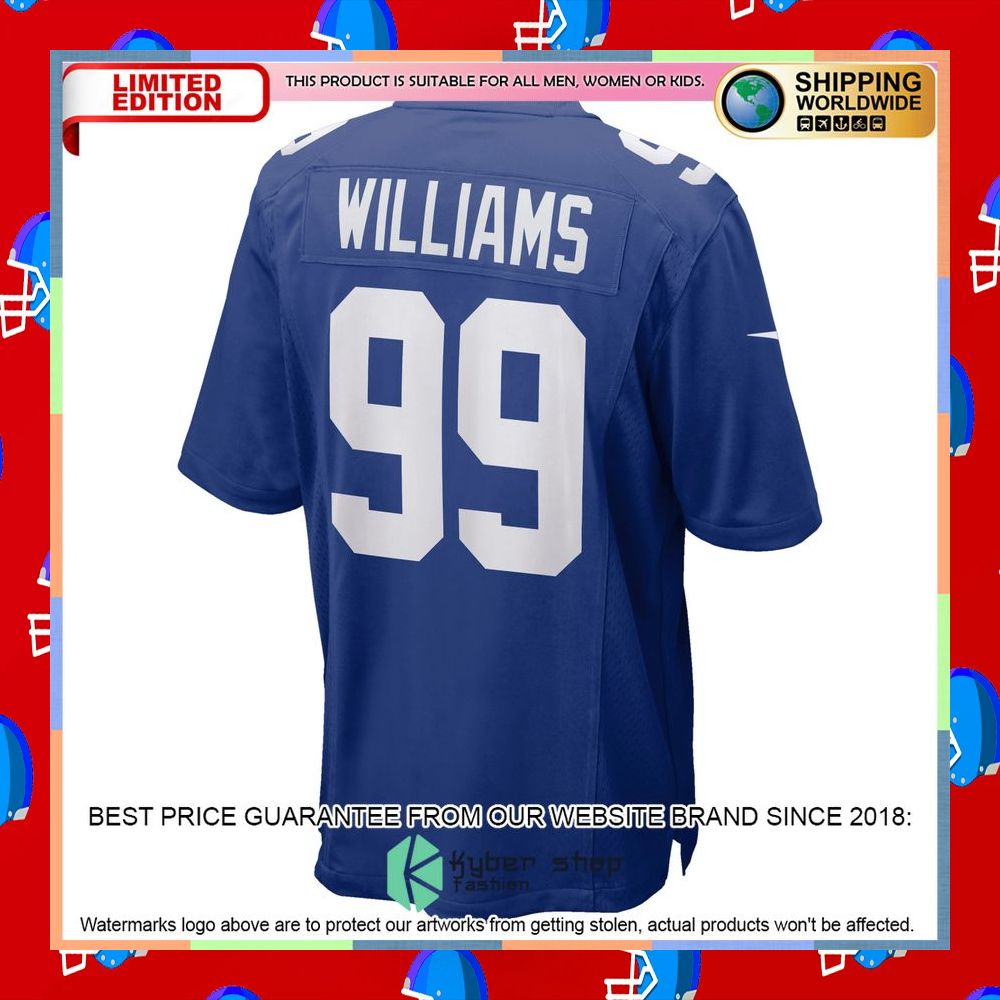 Leonard Williams New York Giants Royal Football Jersey 7 Leonard Williams New York Giants Royal Football Jersey word2
