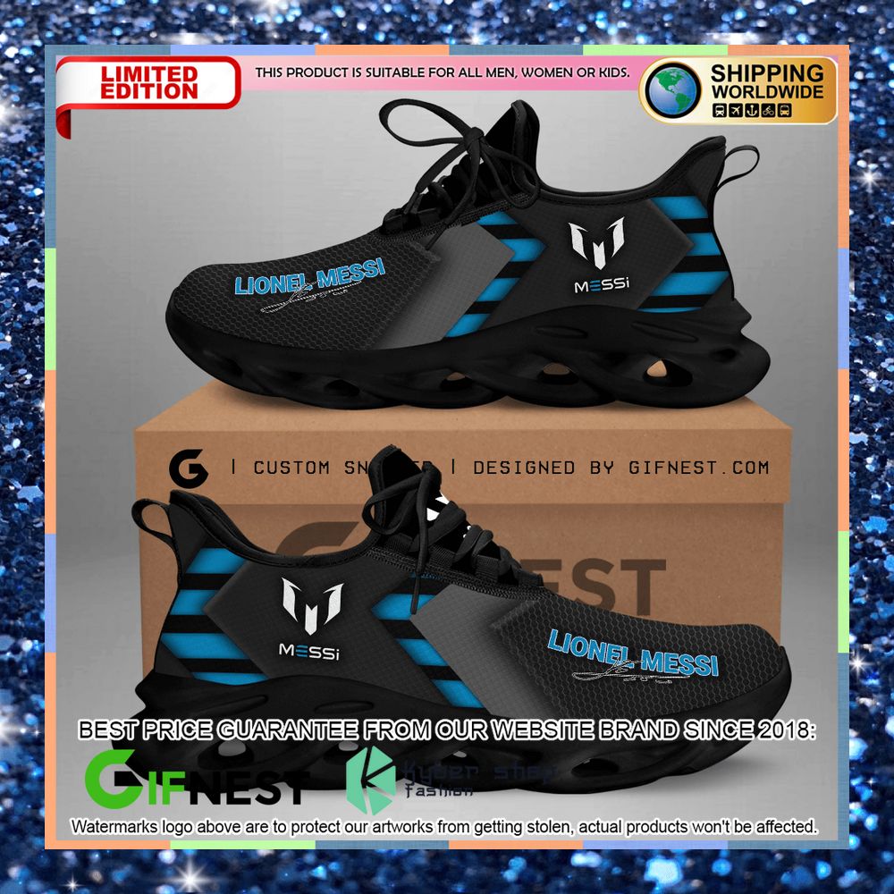 Lionel Messi Black Clunky Max Soul Shoes 6 Lionel Messi Black Clunky Max Soul Shoes word1