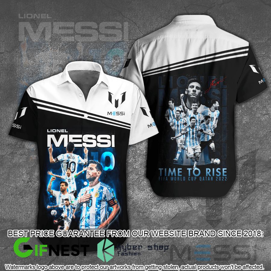 Lionel Messi Time To Rise Fifa World Cup 2022 Hawaiian Shirt