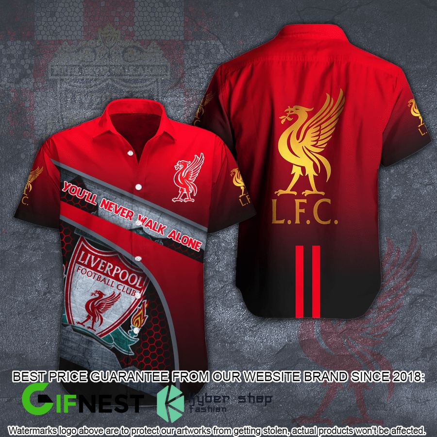 Liverpool You Never Walk Alone Red Hawaiian Shirt