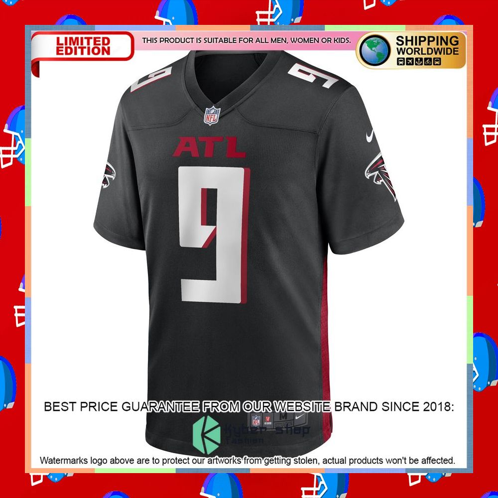Lorenzo Carter Atlanta Falcons Black Football Jersey 6 Lorenzo Carter Atlanta Falcons Black Football Jersey word1