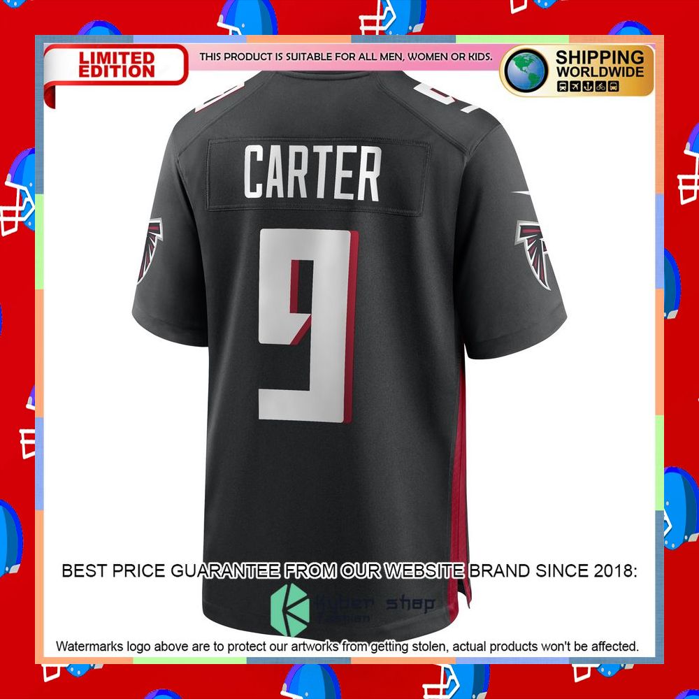 Lorenzo Carter Atlanta Falcons Black Football Jersey 7 Lorenzo Carter Atlanta Falcons Black Football Jersey word1