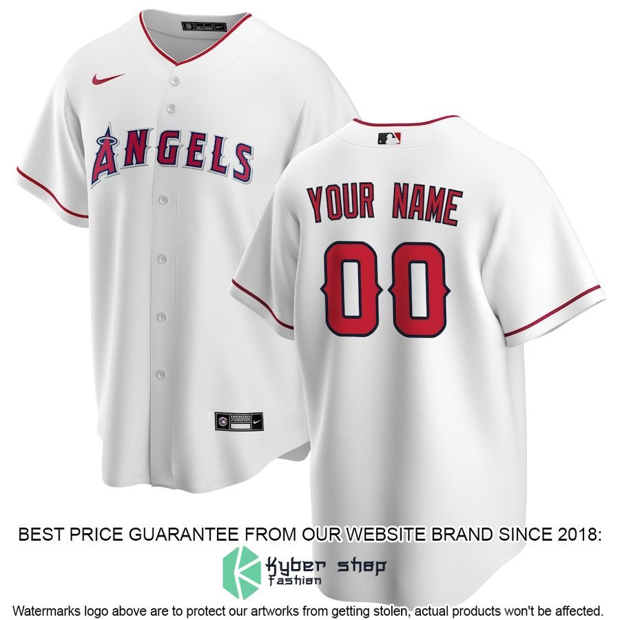 Los Angeles Angels Home CUSTOM White Baseball Jersey