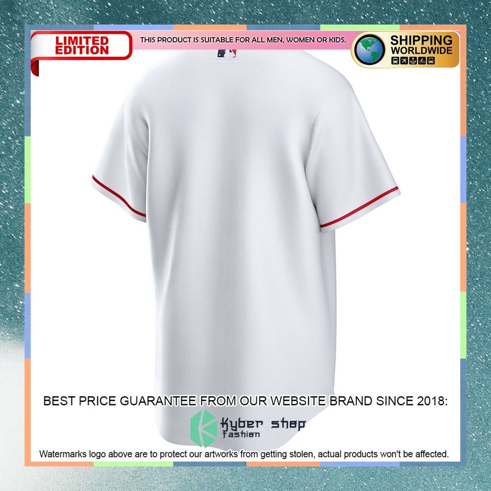 Los Angeles Angels Home Team White Baseball Jersey 6 Los Angeles Angels Home Team White Baseball Jersey word3