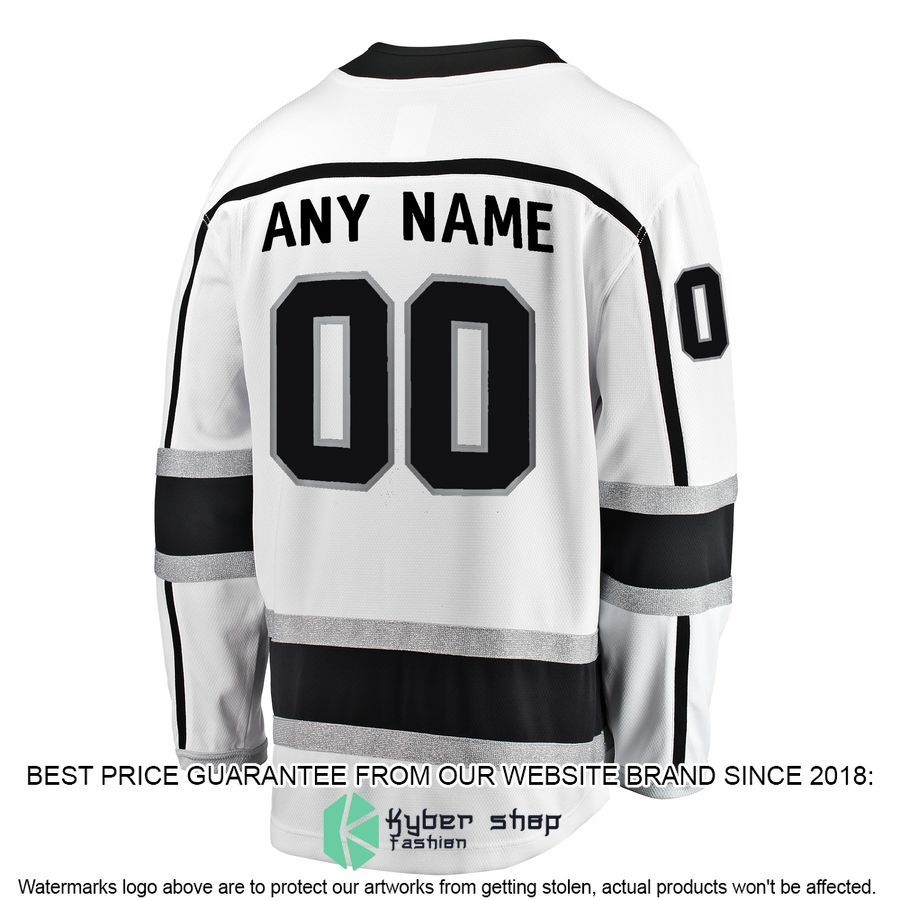 Los Angeles Kings Away Custom White Hockey Jersey 3 Los Angeles Kings Away Custom White Hockey Jersey word1