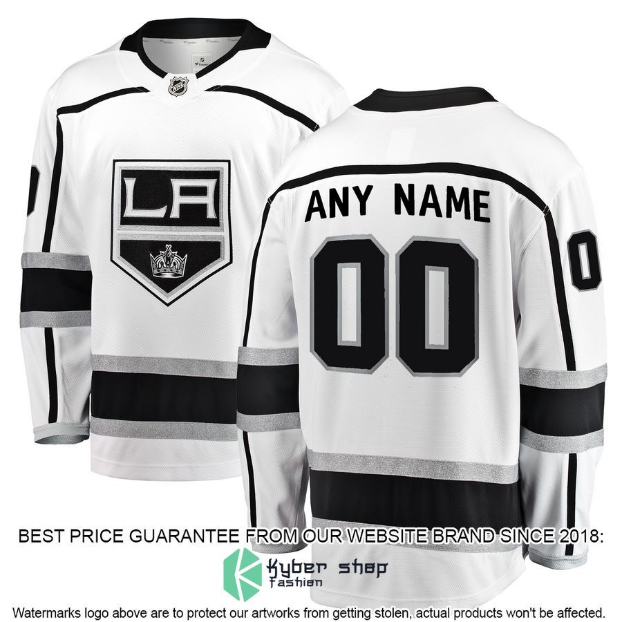 Los Angeles Kings Away Custom White Hockey Jersey 4 Los Angeles Kings Away Custom White Hockey Jersey word1