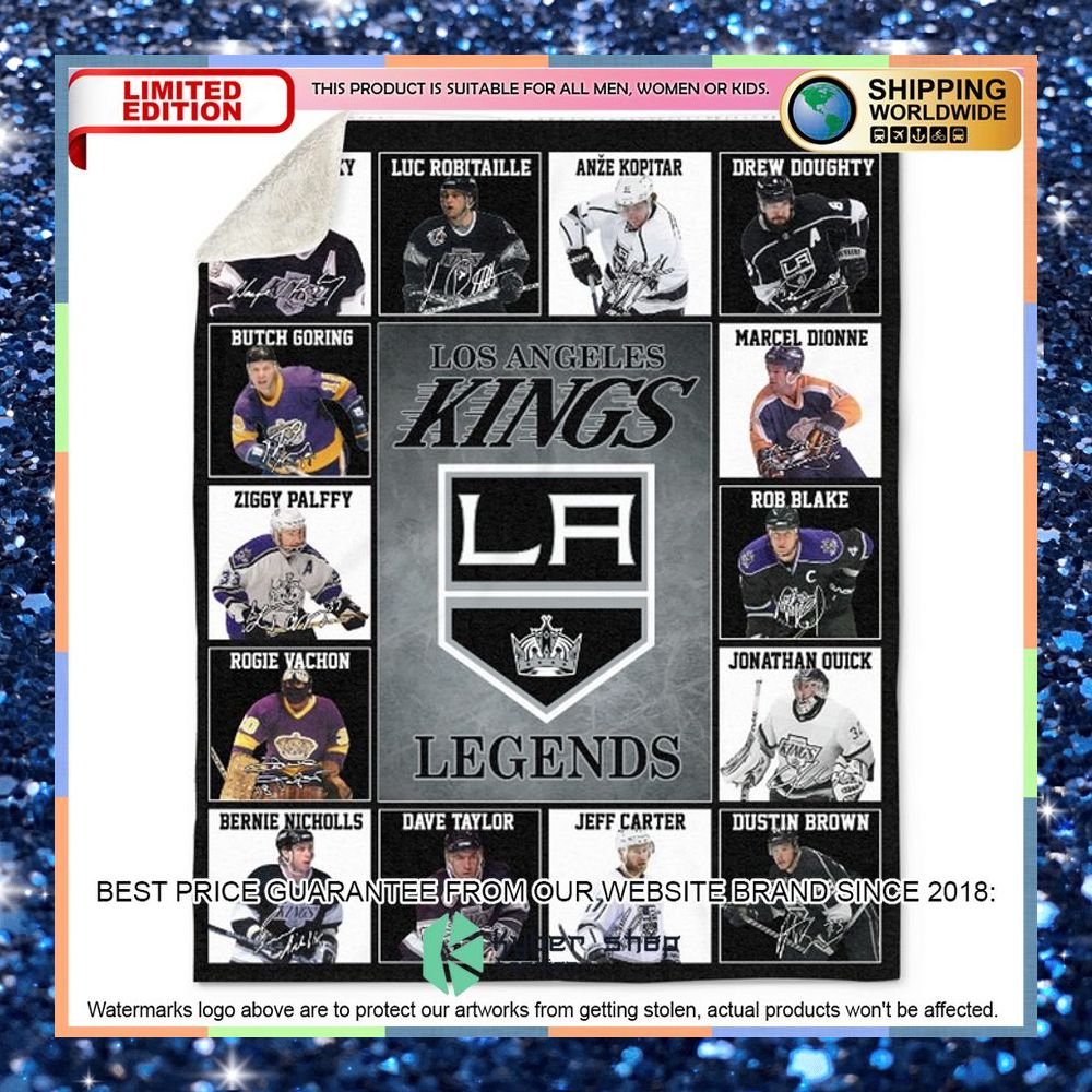 Los Angeles Kings Legends Fleece Blanket 3 Los Angeles Kings Legends Fleece Blanket word1
