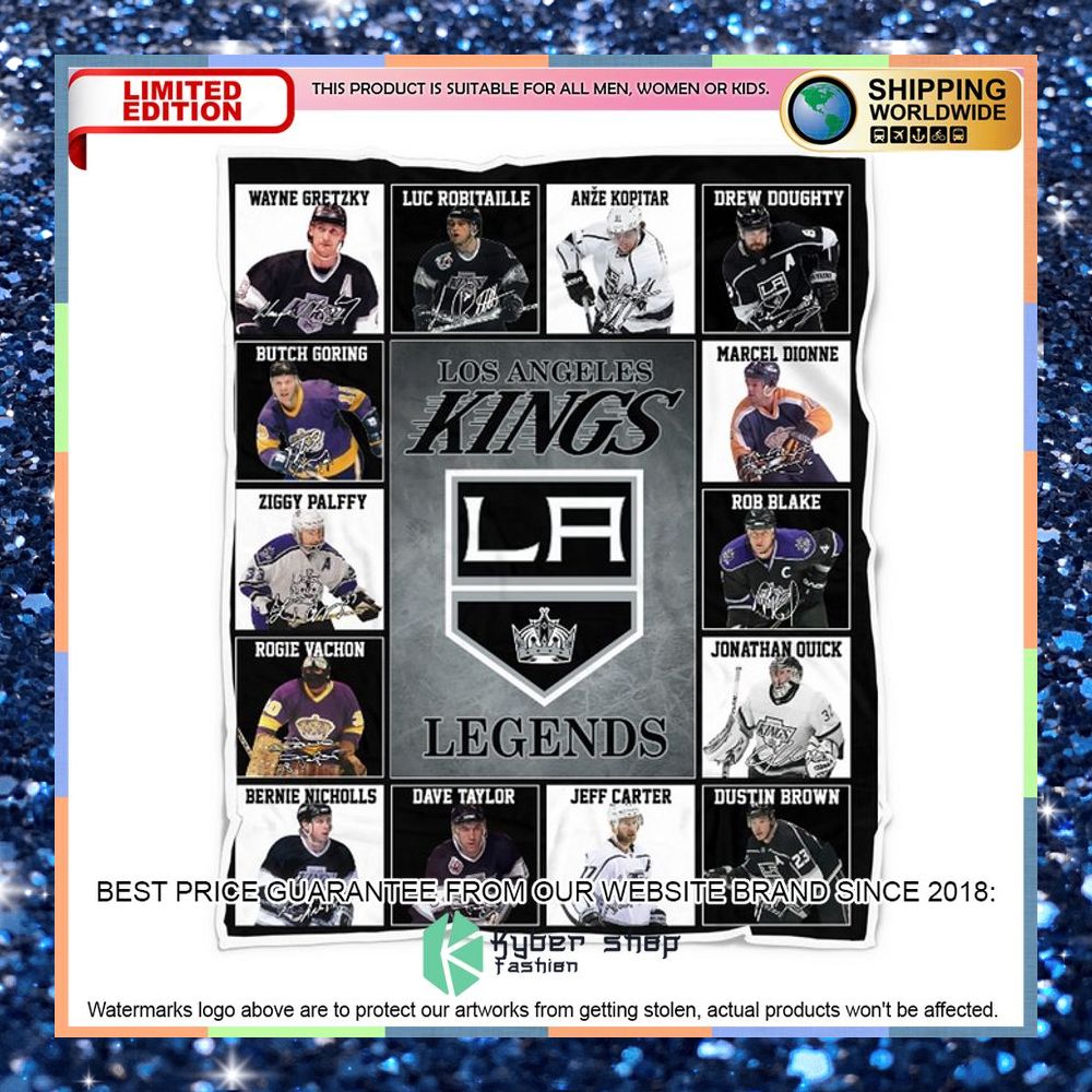 Los Angeles Kings Legends Fleece Blanket 4 Los Angeles Kings Legends Fleece Blanket word1