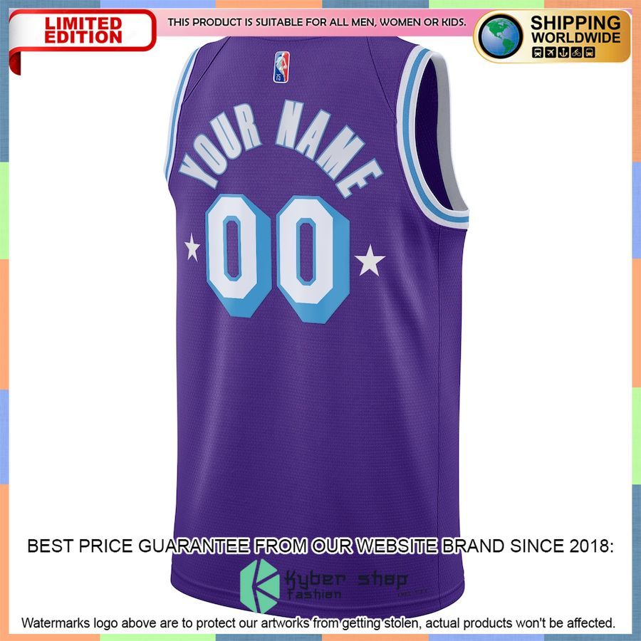 Los Angeles Lakers Nike 2021-22 Custom Purple Basketball Jersey 3 Los Angeles Lakers Nike 2021-22 Custom Purple Basketball Jersey word2