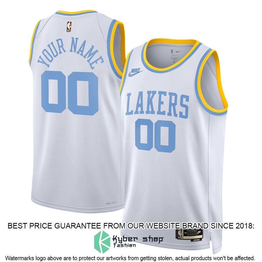 Los Angeles Lakers Nike Unisex 2022-23 Custom White Basketball Jersey