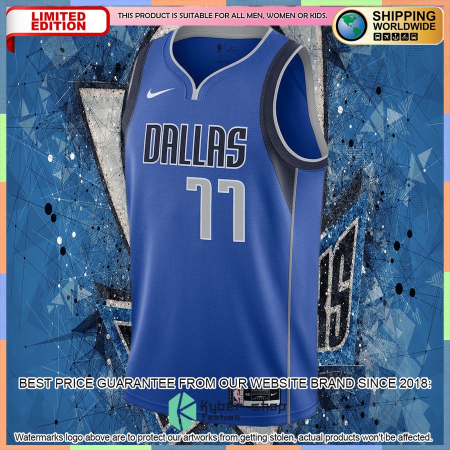 Luka Doncic Dallas Mavericks Nike 2020-21 Royal Basketball Jersey 5 Luka Doncic Dallas Mavericks Nike 2020-21 Royal Basketball Jersey word2