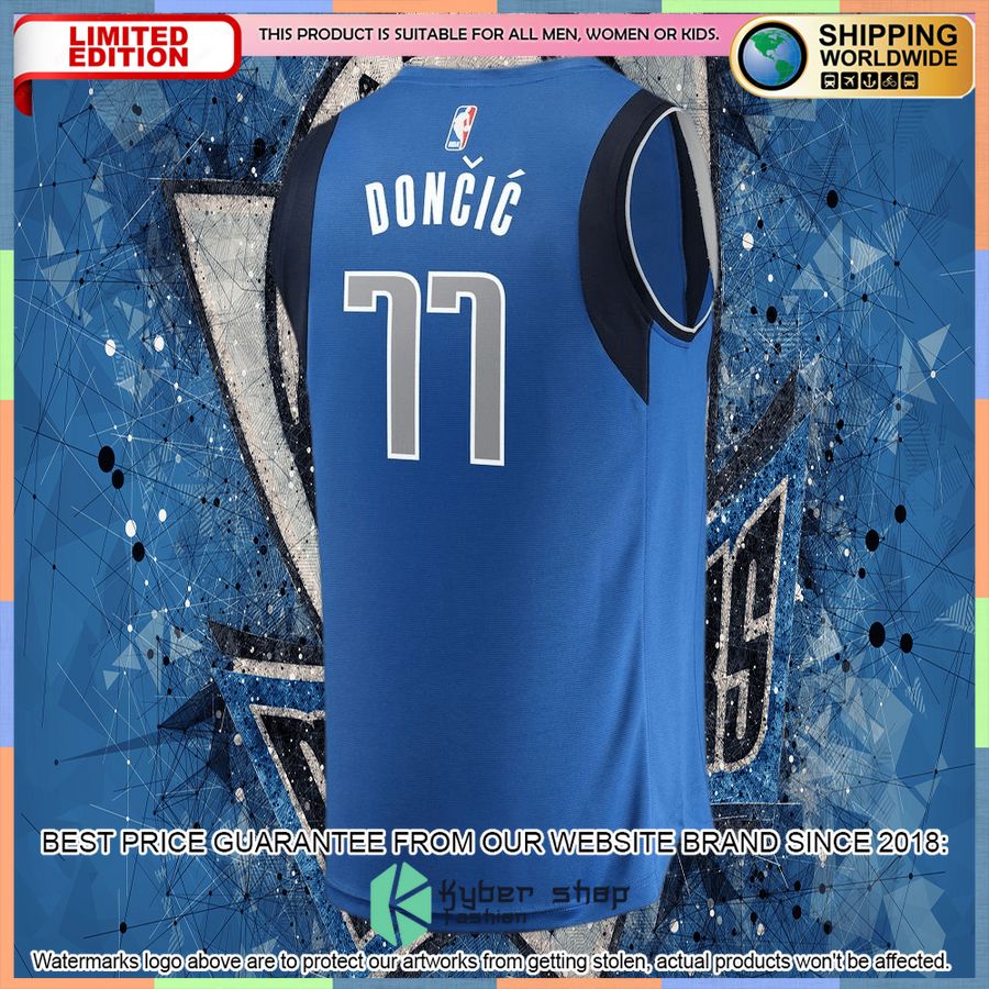 Luka Doncic Dallas Mavericks Youth Blue Basketball Jersey 6 Luka Doncic Dallas Mavericks Youth Blue Basketball Jersey word2