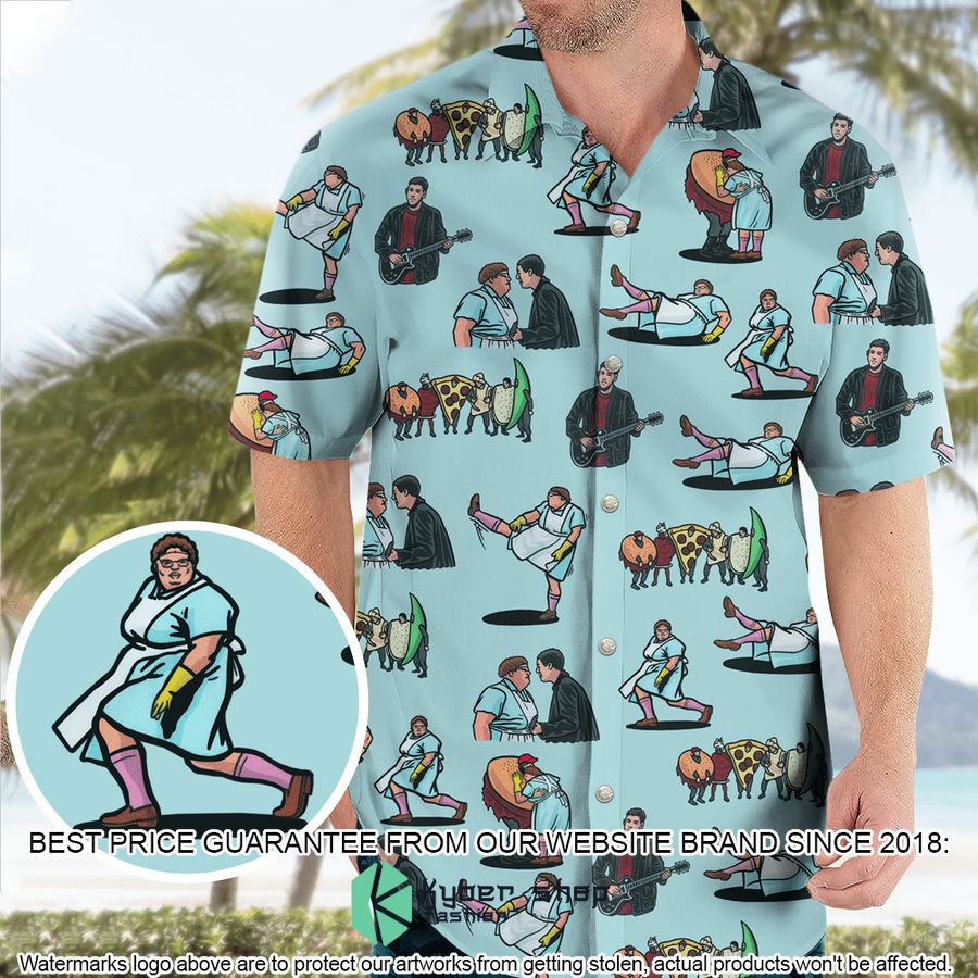 Lunch Lady Land SNL Hawaiian Shirt word2