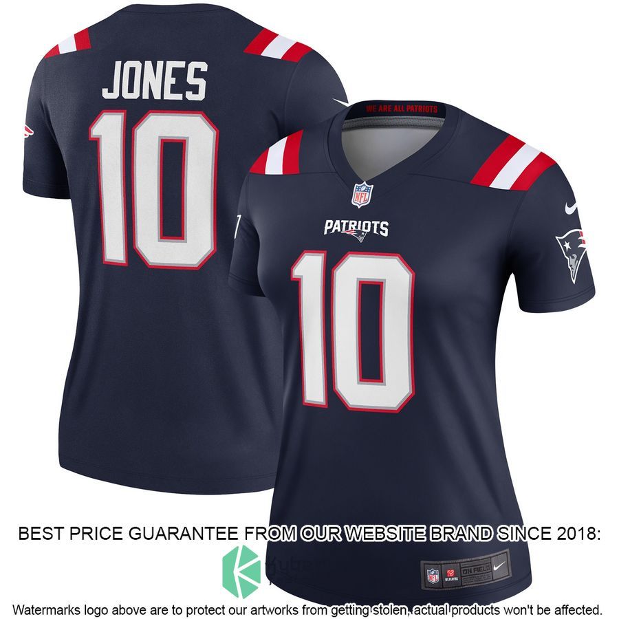 Mac Jones New England Patriots Women's Legend Navy Football Jersey