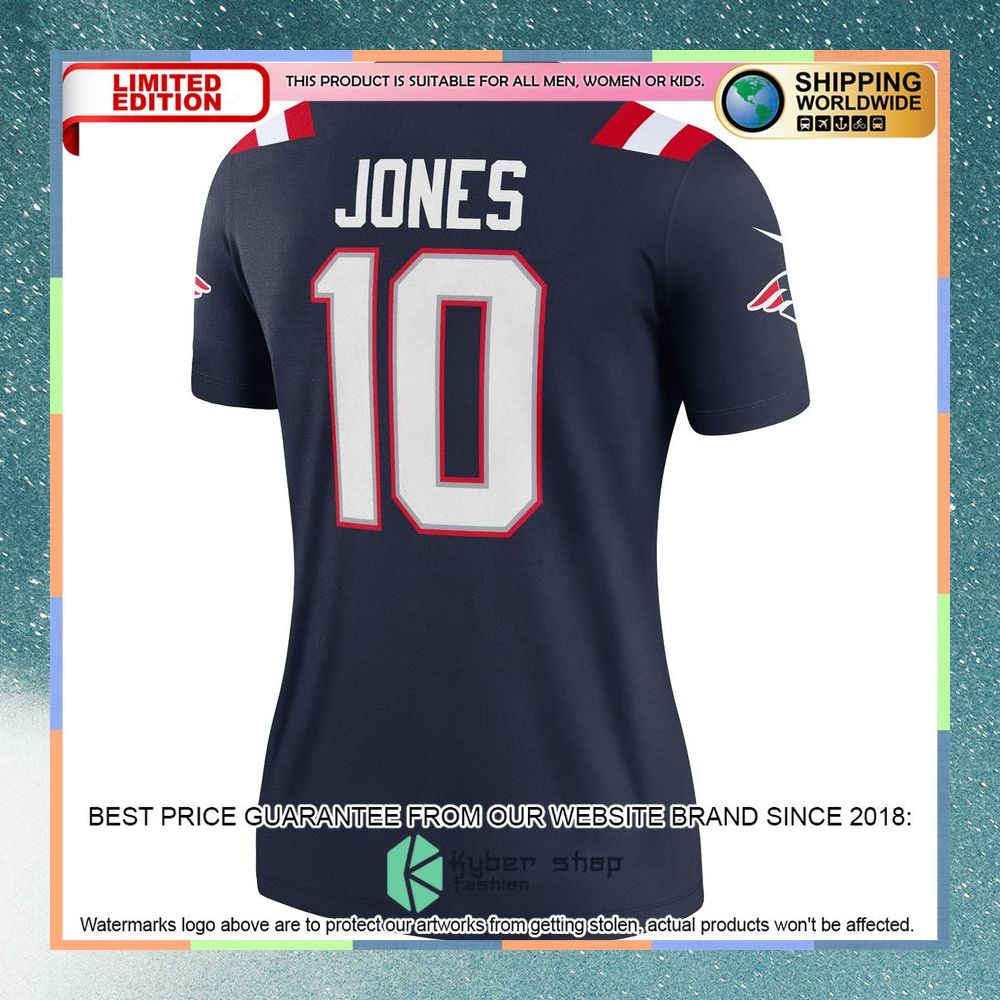 Mac Jones New England Patriots Women's Legend Navy Football Jersey 7 Mac Jones New England Patriots Women's Legend Navy Football Jersey word2