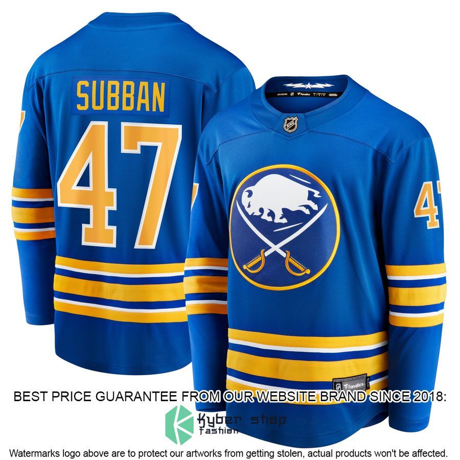Malcolm Subban Buffalo Sabres Royal Hockey Jersey