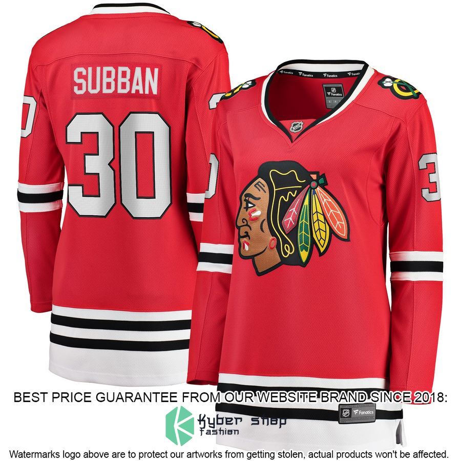 Malcolm Subban Chicago Blackhawks Women's Red Hockey Jersey