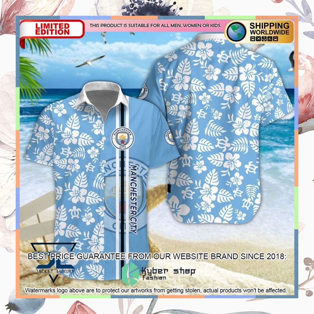 Manchester City F.C Flowers Hawaiian Shirt, Shorts 5 Manchester City F.C Flowers Hawaiian Shirt, Shorts word3