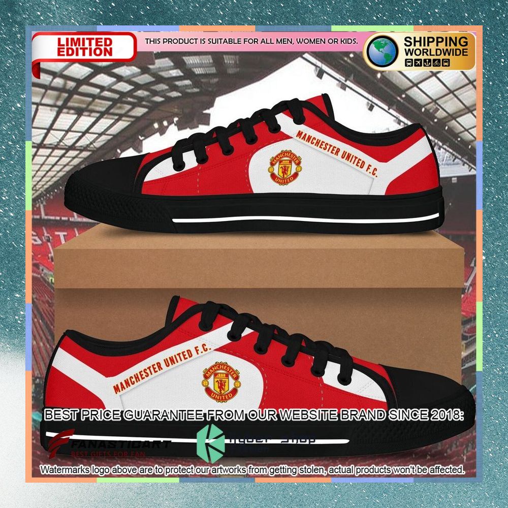 Manchester United FC Canvas Low Top Shoes 5 Manchester United FC Canvas Low Top Shoes word2