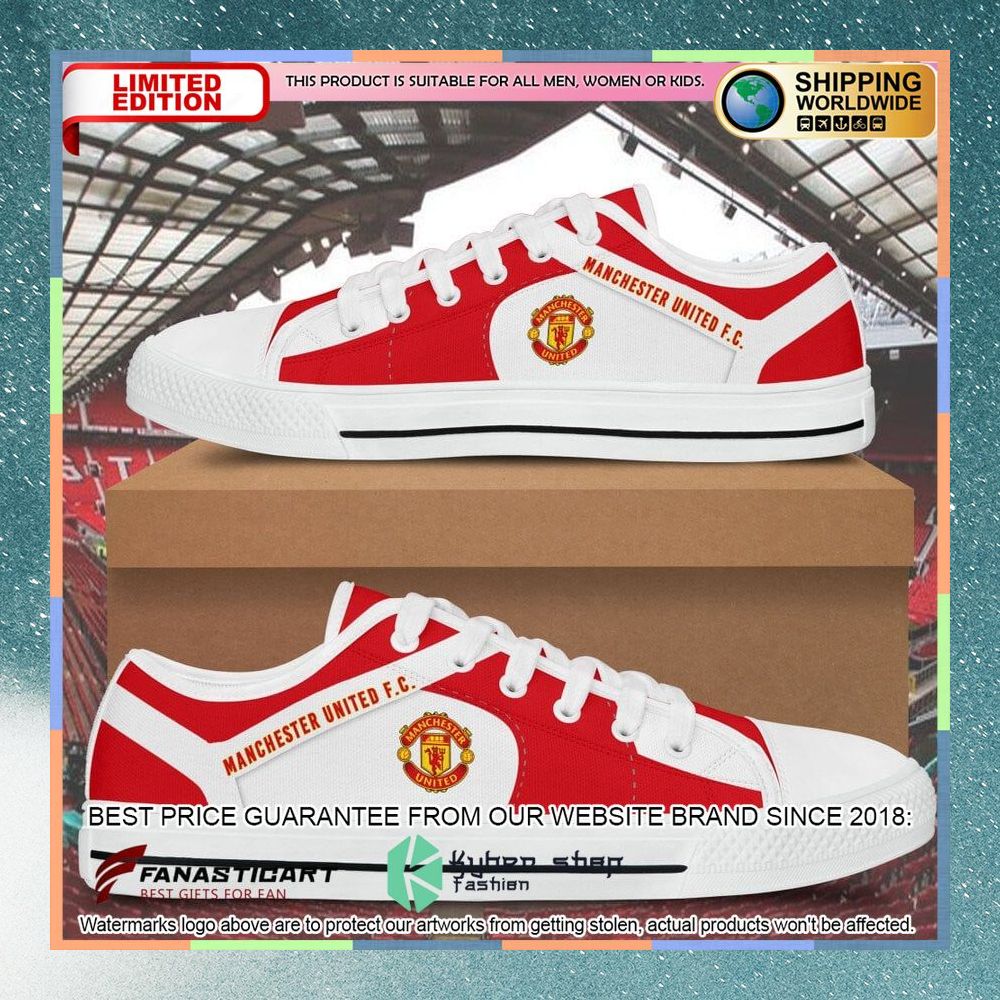 Manchester United FC Canvas Low Top Shoes 6 Manchester United FC Canvas Low Top Shoes word2
