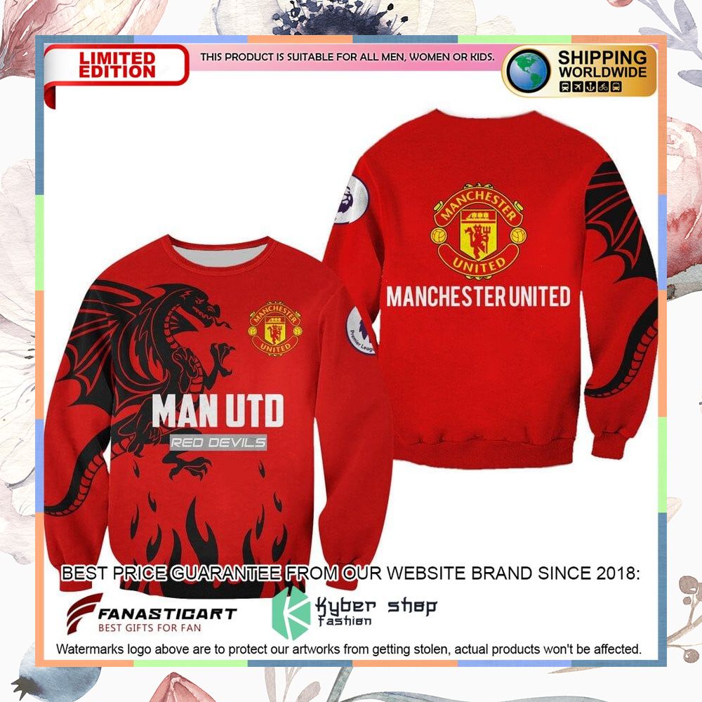 Manchester United FC Red Devils red Hoodie, Shirt 7 Manchester United FC Red Devils red Hoodie, Shirt word2