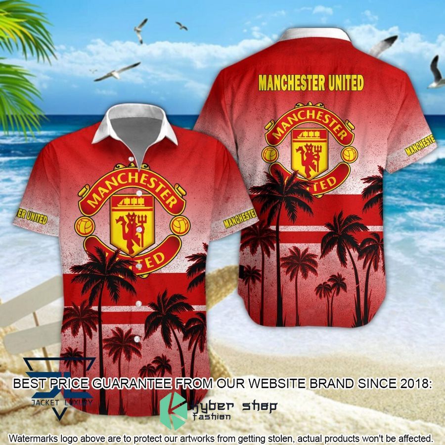 Manchester United Palm Tree Hawaiian Shirt, Shorts
