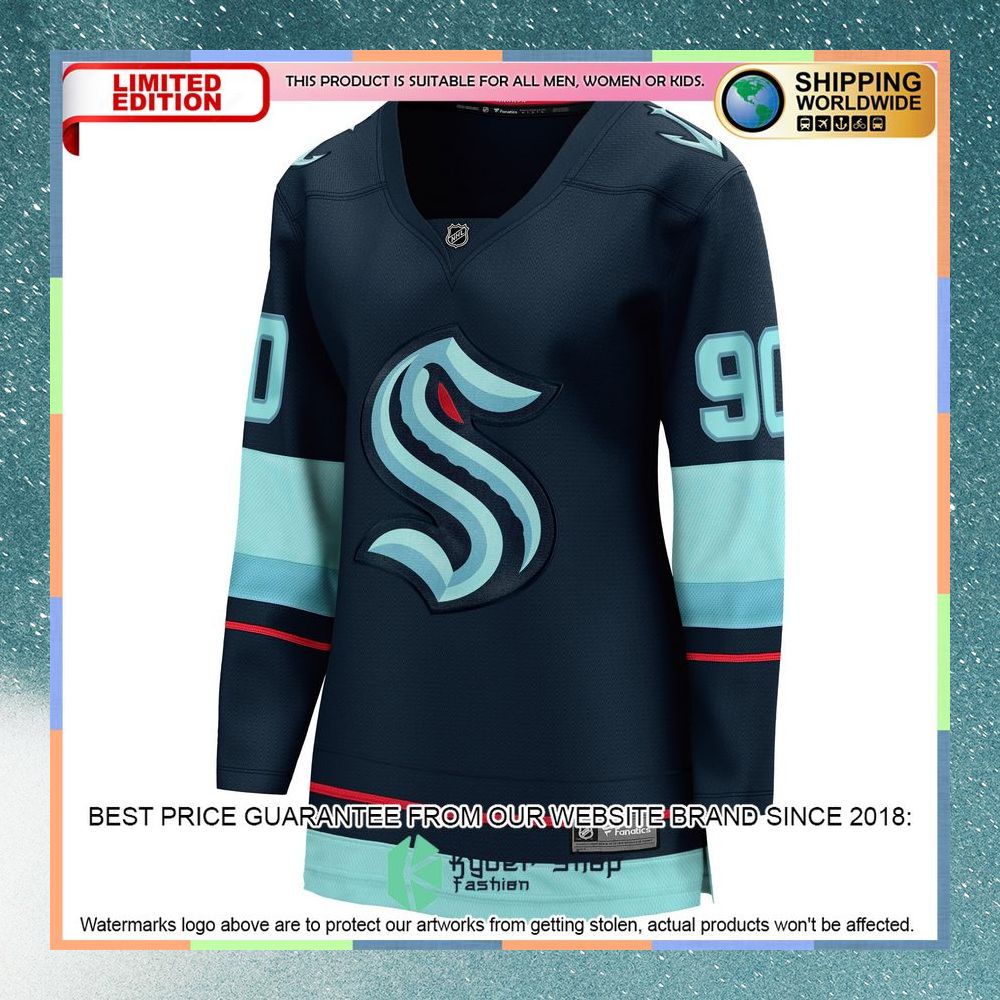 Marcus Johansson Seattle Kraken Women's Deep Sea Blue Hockey Jersey 6 Marcus Johansson Seattle Kraken Women's Deep Sea Blue Hockey Jersey word3