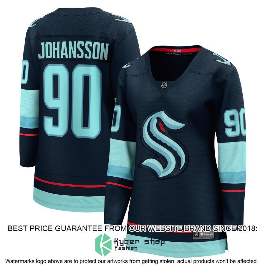 Marcus Johansson Seattle Kraken Women's Deep Sea Blue Hockey Jersey 4 Marcus Johansson Seattle Kraken Women's Deep Sea Blue Hockey Jersey word3