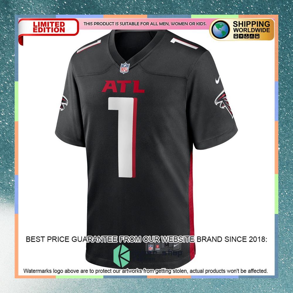 Marcus Mariota Atlanta Falcons Black Football Jersey 6 Marcus Mariota Atlanta Falcons Black Football Jersey word3